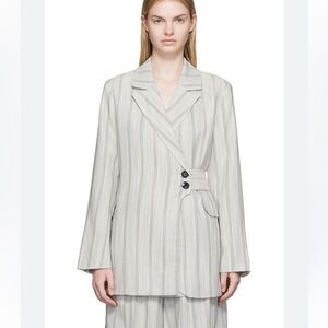 Ganni Wrap Waist Blazer